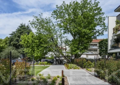 Un parco nel parco fra terrazze e giardini