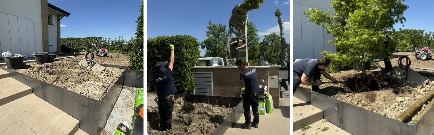 Lavorazioni restyling giardino